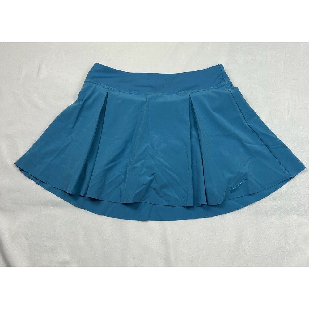 NIKE Dri-Fit Club Standard Fit Regular Golf Skirt Womens Size MEDIUM Blue